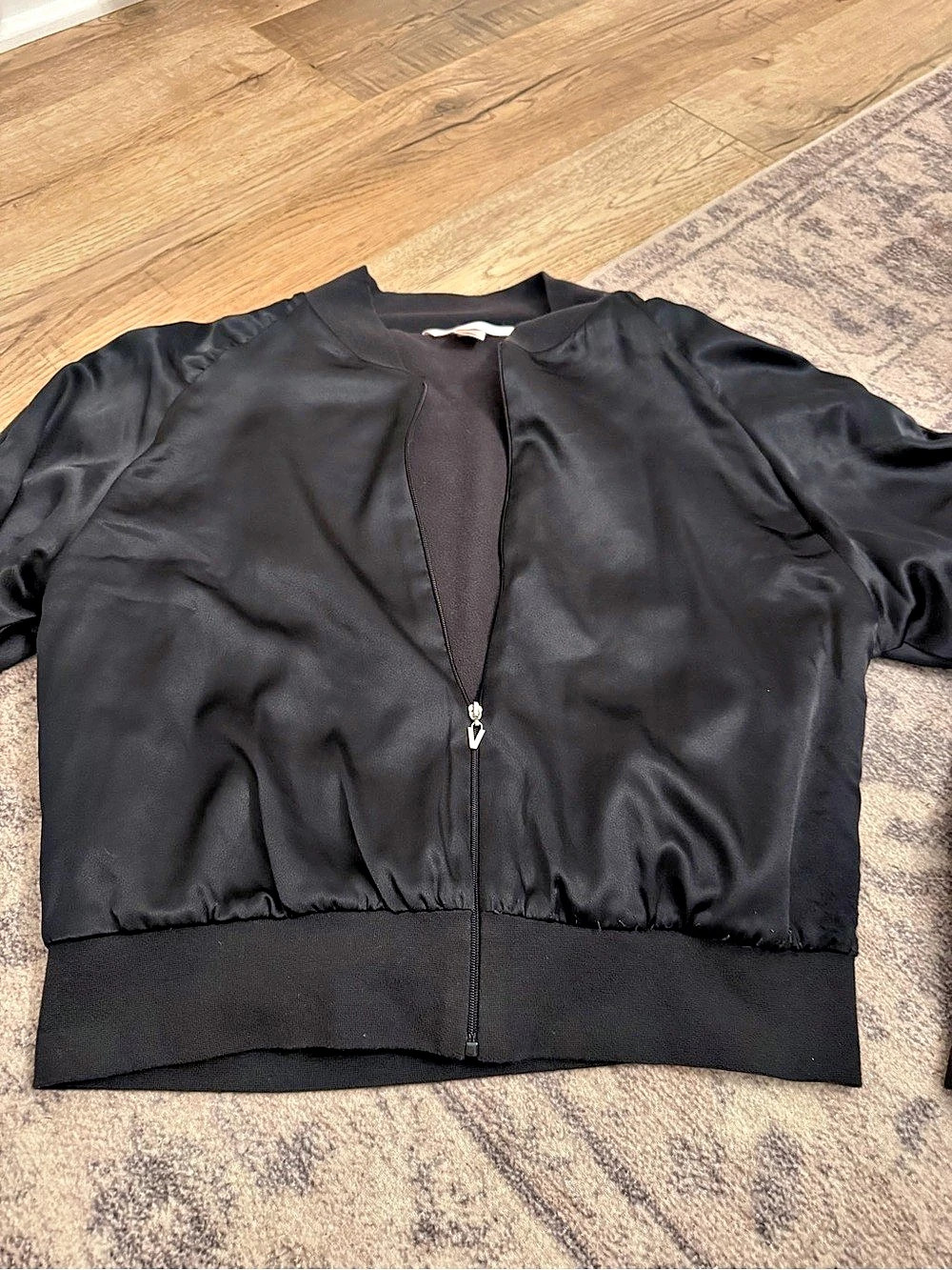 Victoria secret  Black Bomber Jacket Like New